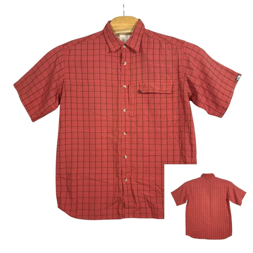 The North Face Vented‎ Plaid Shirt Mens Medium